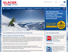Tablet Screenshot of glacier-intersport.ch